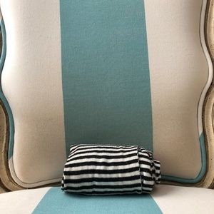 Striped cotton scarf